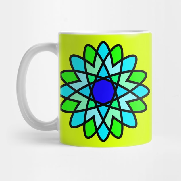 Green and Blue Flower - Flowers by ArtsoftheHeart